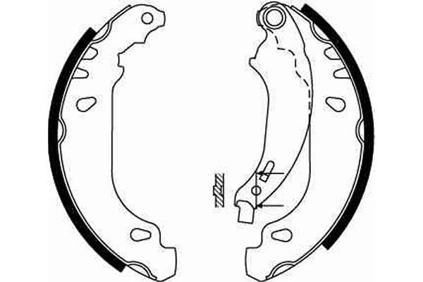 Peugeot 206+ 2009-2013 Arası 1.4 i TRW Marka Pabuçlu Balata