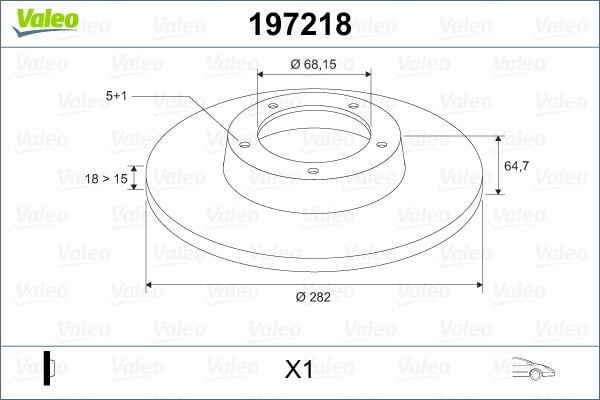 Volkswagen Transporter 1990-2004 Arası 1.9 D Valeo Marka Ön Fren Diski