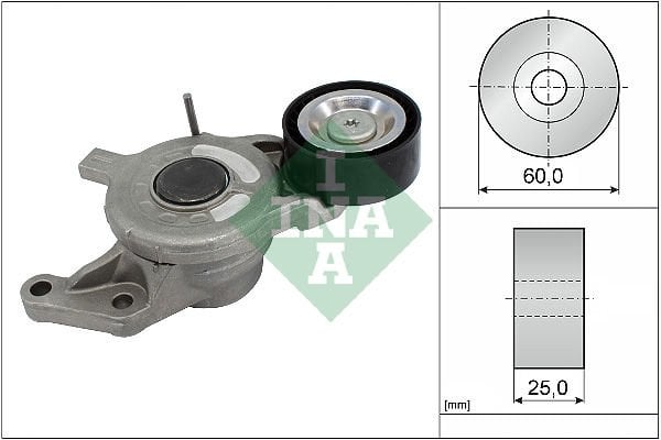 Peugeot 3008 2009-2017 Arası 2.0 HDi 150 / BlueHDi 150, 2.0 HDi INA Marka Vantilatör Kayış Gergi Rulmanı