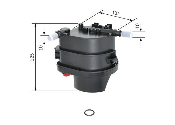 Ford Fiesta 2001-2014 Arası 1.4 TDCi Bosch Marka Mazot Yakıt Filtresi