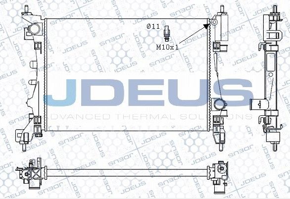 Grande Punto 1.4 16V Su Radyatörü Deus DEU-M0111190