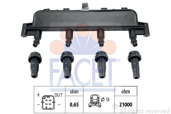 Peugeot 306 1993-2003 Arası 1.4, 1.4 SL Facet Marka Ateşleme Bobini