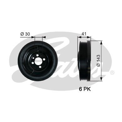 Seat Arosa 1997-2004 Arası 1.4 TDI Gates Marka Krank Kasnağı