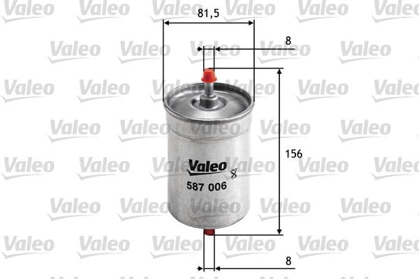 Volkswagen Golf 1979-1999 Arası 1.8, 1.8 i Cat, 1.4 Valeo Marka Yakıt Filtresi