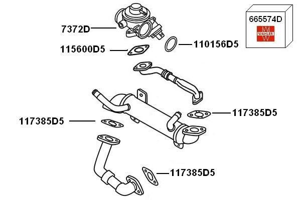 Volkswagen Sharan 1995-2010 Arası 1.9 TDI BorgWarner (Wahler) Marka EGR Valfi
