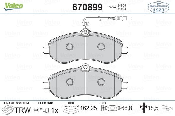 Peugeot Expert Tepee 2007-2011 Arası 2.0 HDi 130 Valeo Marka Ön Balata