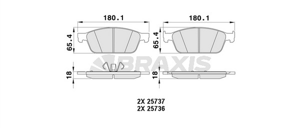 Ford Focus 2010-2014 Arası 2.0 ST Braxis Marka Ön Balata