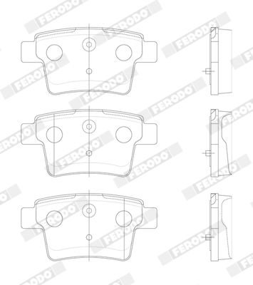 Ford Mondeo 2000-2007 Arası 2.2 TDCi, 2.0 16V DI / TDDi / TDCi, 2.5 V6 24V, 2.0 16V, 1.8 16V, 2.0 16V TDDi / TDCi Ferodo Marka Arka Balata