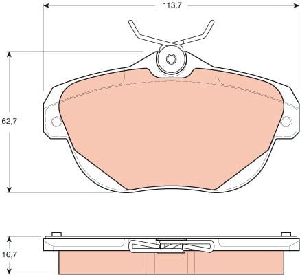 Citroen C6 2005-2012 Arası 3.0 HDi TRW Marka Arka Balata