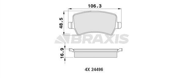 Ford S-Max 2006-2014 Arası 2.0 TDCi Braxis Marka Arka Balata