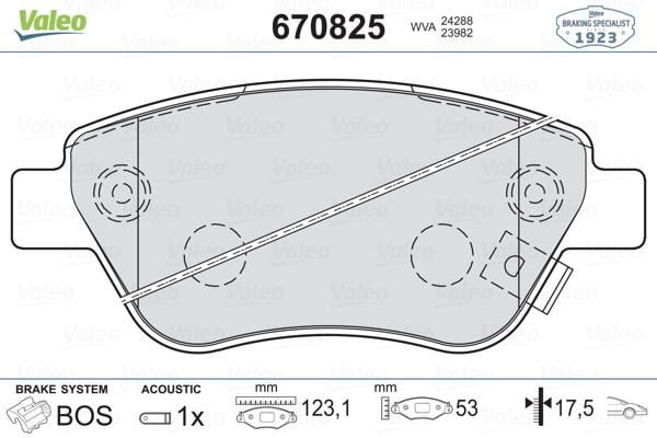 Opel Corsa 2006-2014 Arası 1.4 Valeo Marka Ön Balata