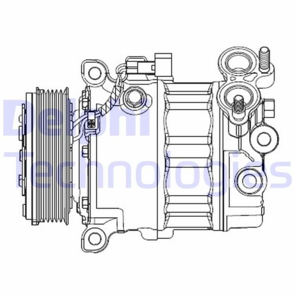 Ford Mondeo 2007-2015 Arası 1.6 TDCi Delphi Marka Klima Kompresörü