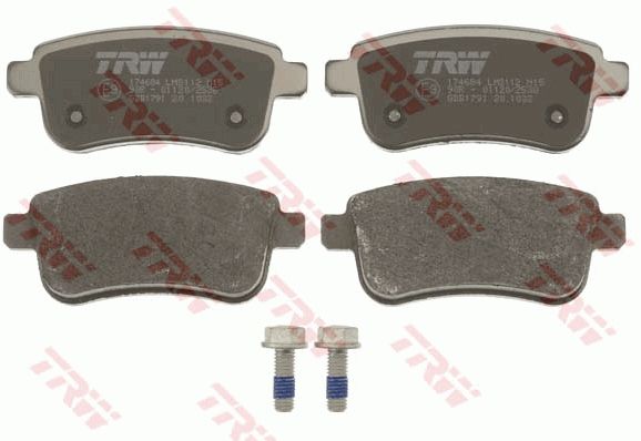 Renault Megane 2008-2014 Arası 1.5 dCi, 2.0 TCe, 2.0 dCi, 2.0 CVT, 1.6 16V TRW Marka Arka Balata
