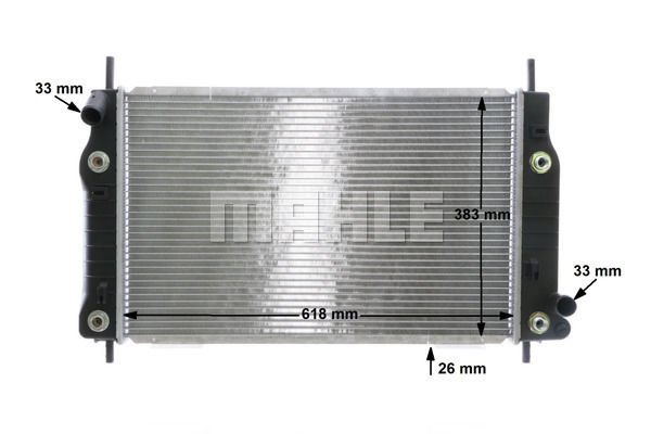Ford Mondeo 1993-1996 Arası 1.6 i 16V, 1.8 i 16V, 2.0 i 16V Behr Marka Su Radyatörü