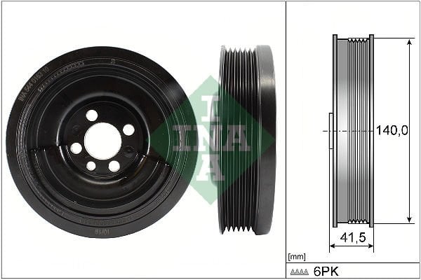 Volkswagen Lupo 1998-2005 Arası 1.4 TDI INA Marka Krank Kasnağı
