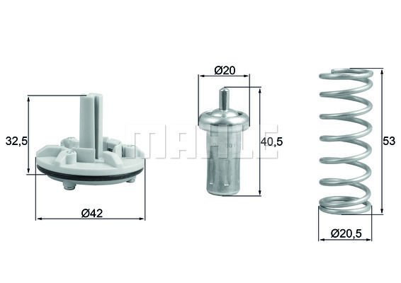 Volkswagen Passat Cc 2008-2012 Arası 1.4 TSI MultiFuel Mahle Marka Termostat