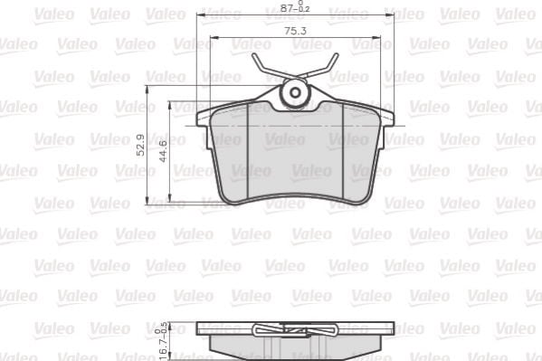 Peugeot Partner Tepee 2008-2012 Arası 1.6 HDi 90 Valeo Marka Arka Balata