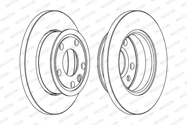 Volkswagen Transporter 1990-2004 Arası 1.9 D, 1.9 TD, 1.8 Ferodo Marka Ön Fren Diski