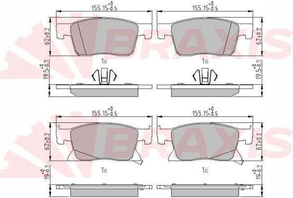 Opel Astra 2015-2019 Arası 1.4 Braxis Marka Ön Balata