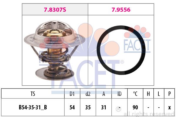 Renault Laguna 1993-2002 Arası 2.0 16V Facet Marka Termostat