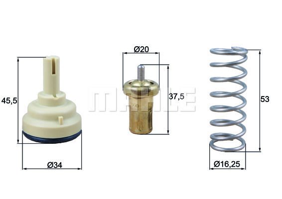 Volkswagen Eos 2006-2015 Arası 1.4 TSI Mahle Marka Termostat