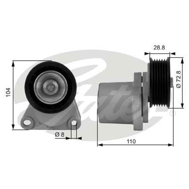 Ford Mondeo 2000-2015 Arası 1.8 16V, 2.0 16V, 2.0 LPG Gates Marka Vantilatör Kayış Gergi Rulmanı