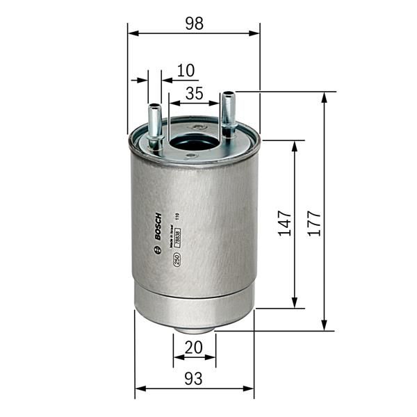 Scenic III 1.5 Mazot Filtresi Bosch BOS-F026402067