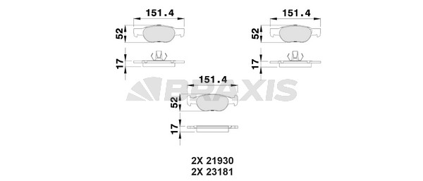 Fiat Punto 1999-2012 Arası 1.2 16V 80 Braxis Marka Ön Balata