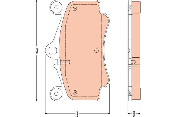 Porsche 911 1997-2013 Arası 3.6 Turbo 4 TRW Marka Ön Balata