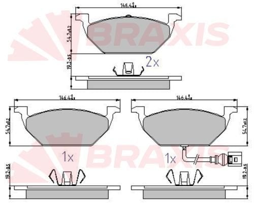 Volkswagen Caddy 2004-2015 Arası 1.9 TDI 4motion Braxis Marka Ön Balata