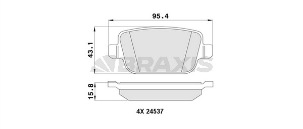 Ford S-Max 2006-2014 Arası 2.0 TDCi Braxis Marka Arka Balata