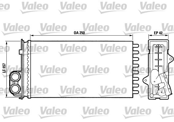 Peugeot 405 1987-1999 Arası 1.6, 1.8 Turbo Diesel, 1.9 Sport MI-16, 1.9, 1.9 Diesel, 1.4, 1.9 D, 1.9 TD Valeo Marka Kalorifer Radyatörü