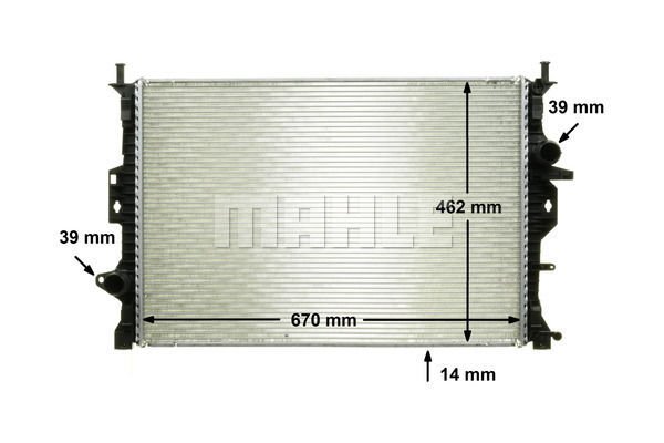 Ford Mondeo 2007-2015 Arası 2.0, 2.0 LPG, 1.6 Ti Behr Marka Su Radyatörü