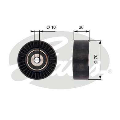 Ford Mondeo 2007-2015 Arası 2.2 TDCi Gates Marka Vantilatör Kayış Gergi Rulmanı