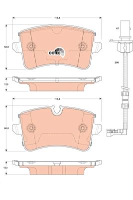 Audi A8 2009-2018 Arası 2.0 TFSI quattro TRW Marka Arka Balata