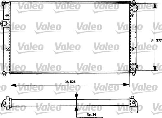 Seat Cordoba 1993-2002 Arası 1.4 i, 1.8 i, 1.6 i Valeo Marka Su Radyatörü
