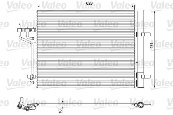 Ford Focus 2010-2014 Arası 1.6 EcoBoost, 2.0 TDCi Valeo Marka Klima Radyatörü