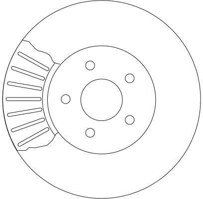 Ford Mondeo 2000-2007 Arası 2.2 TDCi, 2.0 16V DI / TDDi / TDCi, 2.5 V6 24V, 2.0 16V, 1.8 16V, 2.0 16V TDDi / TDCi TRW Marka Ön Hava Soğutmalı Fren Diski
