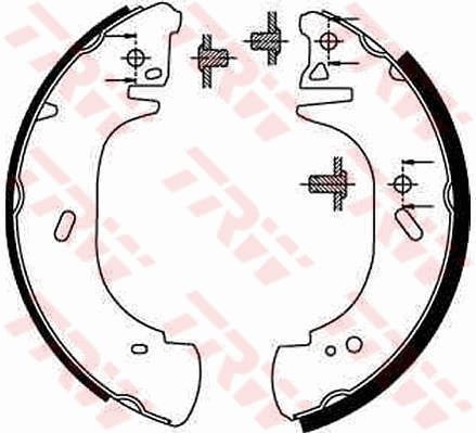 Ford Transit 1994-2000 Arası 2.5 TD TRW Marka Pabuçlu Balata