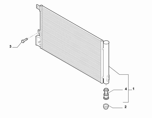 Linea 1.4 8V Klima Radyatör Opar 51934406