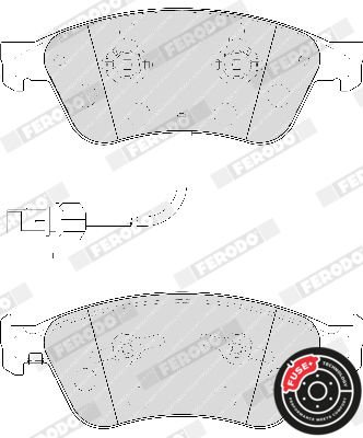 Audi A8 1994-2010 Arası 6.0 W12 quattro Ferodo Marka Ön Balata Fişli