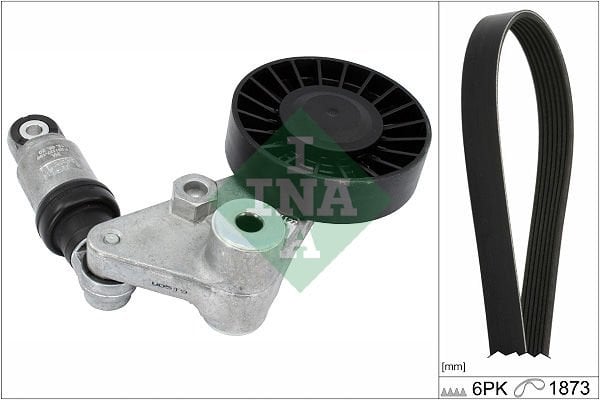 Opel Zafira 1999-2005 Arası 2.2 DTI 16V, 2.0 DI 16V INA Marka Vantilatör Kayış Seti