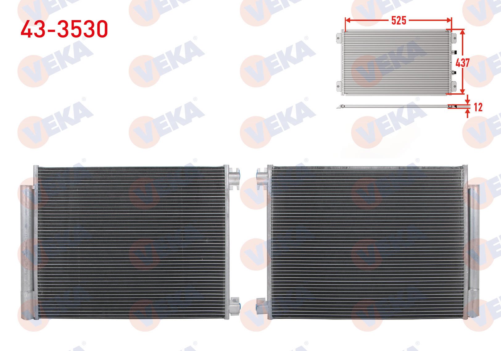 Megane IV 1.6 dci Klima Radyatörü Veka 43-3530
