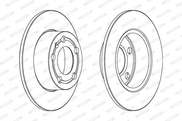 Volkswagen 1500 1961-1973 Arası 1.6 L Ferodo Marka Arka Fren Diski