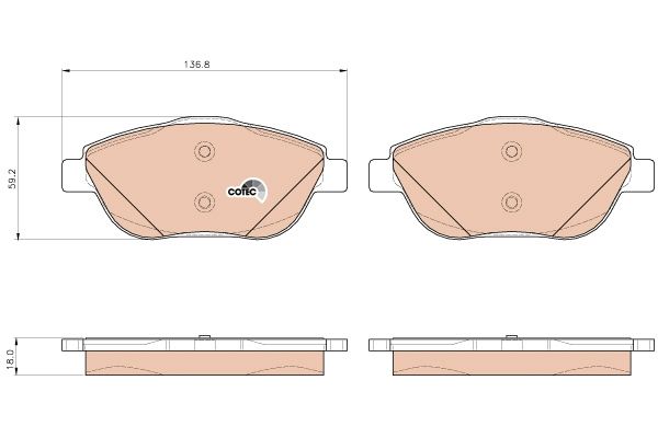 Citroen C3 2009-2013 Arası 1.1 i TRW Marka Ön Balata