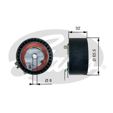 Dacia Duster 2010-2018 Arası 1.6 16V LPG Gates Marka Vantilatör Kayış Gergi Rulmanı