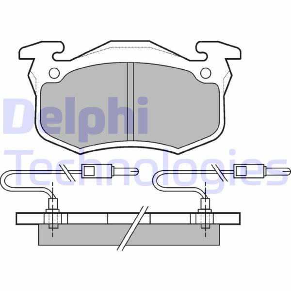 Renault Clio 1991-1998 Arası 1.1 Delphi Marka Ön Balata Fişli