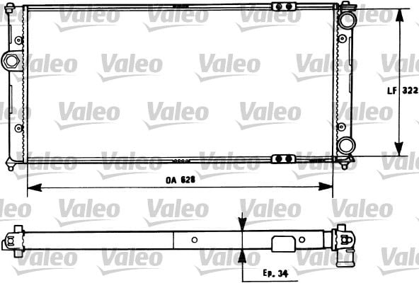 Seat Inca 1995-2003 Arası 1.9 D Valeo Marka Su Radyatörü