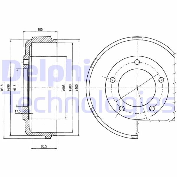 Ford Transit 2000-2006 Arası 2.4 DI RWD Delphi Marka Kampana