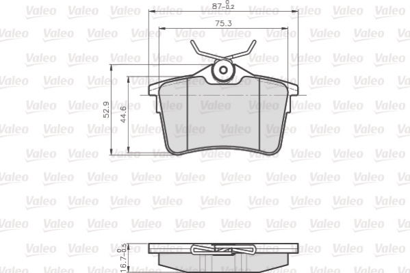 Peugeot Partner 2008-2013 Arası 1.6 Valeo Marka Arka Balata
